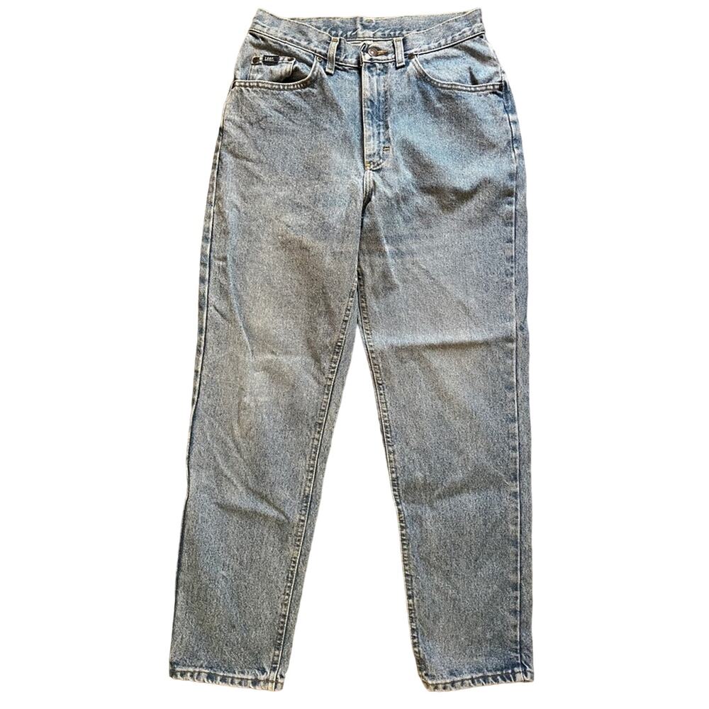 Vintage Lee high rise mom jeans light wash  size 28 ( 32)